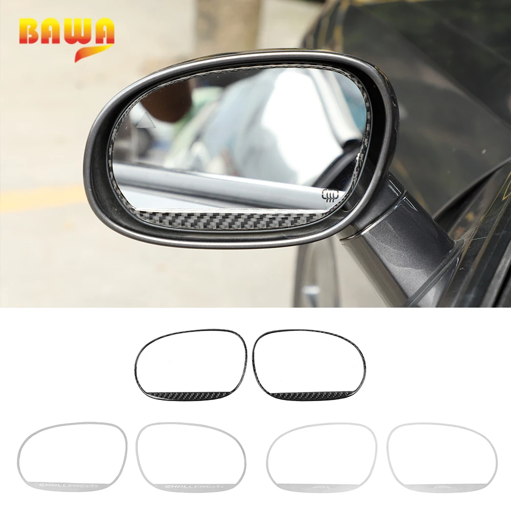 

Автомобильная наклейка BAWA для внешнего зеркала заднего вида Декоративные наклейки аксессуары для Dodge Challenger 2009 +