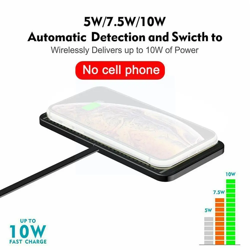 

Qi Wireless Fast Car Charger Charging Pad For 8 Xs Xr S10 Non-slip Mat Car Dashboard Holder O9b6