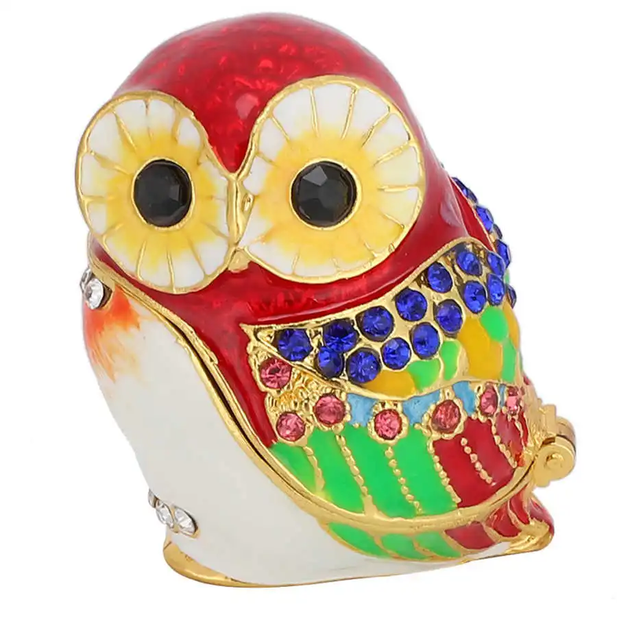 Шкатулка для украшений ручной росписи шкатулка в виде совы подарок семьи
