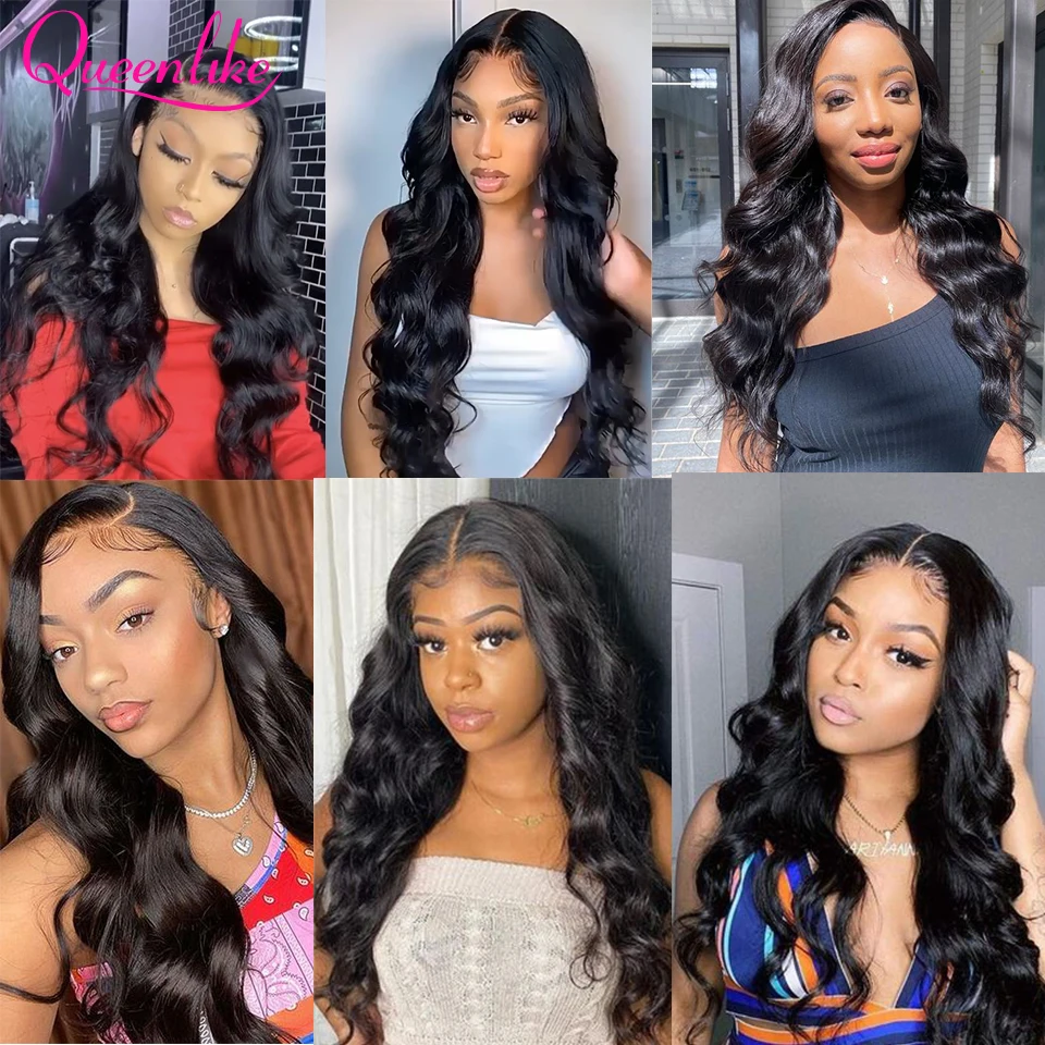 

4X4 5x5 6x6 HD Lace Closure Wig Transparent Lace Wigs for Women Human Hair Body Wave Lace Front Wig HD 13X6 Lace Frontal Wig