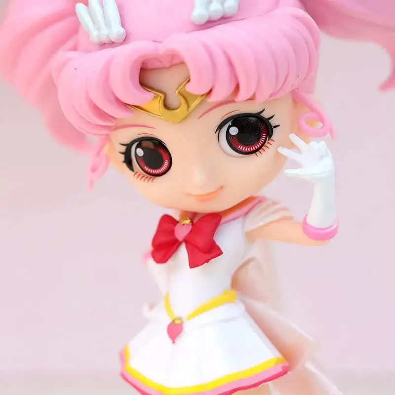 15cm Q Posket Cute Big Eyes Tsukino Usagi PVC Anime Dolls Collectible Version Model Toy birthday present | Игрушки и хобби