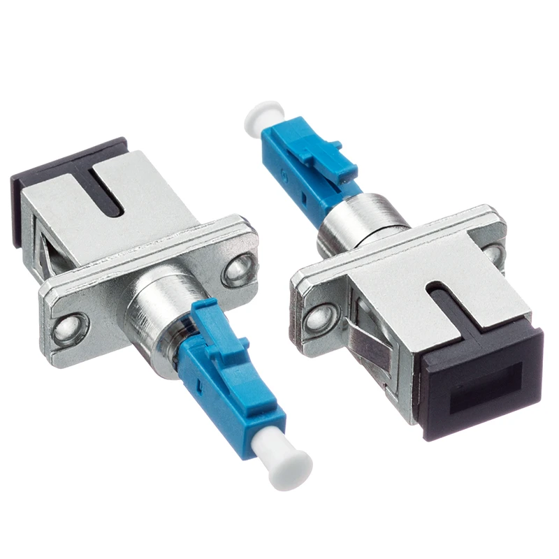 

Optic Fiber Adaptor,Metal Housing Simplex ST to LC Fiber Optic Hybrid Adapter