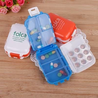 weekly portable pill case foldable pill box organizer travel mini medicine drugs tablet container home health care tool 7 grids
