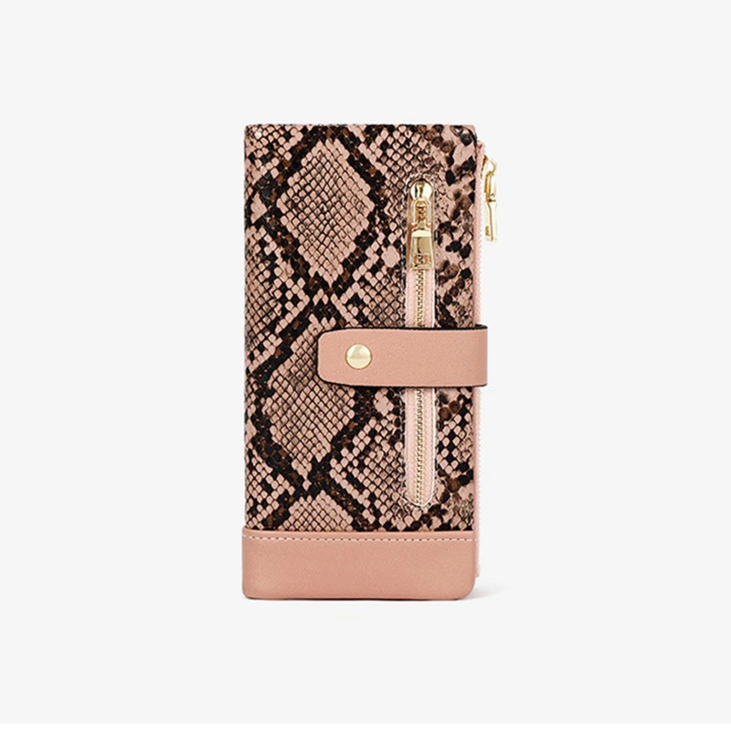 XMESSUN женские 2021 новый кошелек из змеиной кожи большой Ёмкость молнии Длинный мода