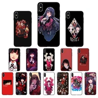 yinuoda japanese anime kakegurui jabami yumeko tpu soft silicone phone case for iphone x xs max 6 6s 7 7plus 8 8plus 5 5s xr