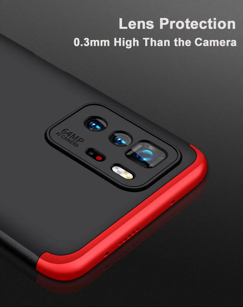 3 in 1 full protective case for poco x3 gt m3 pro 5g case poco f3 poco x3 pro full back phone cover for poco m3 x3 nfc free global shipping