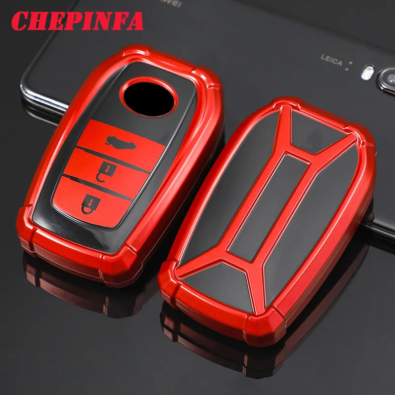 ТПУ чехол для ключей автомобиля полное покрытие защитный Chr Rav4 Auris Avensis Prius Aygo Camry