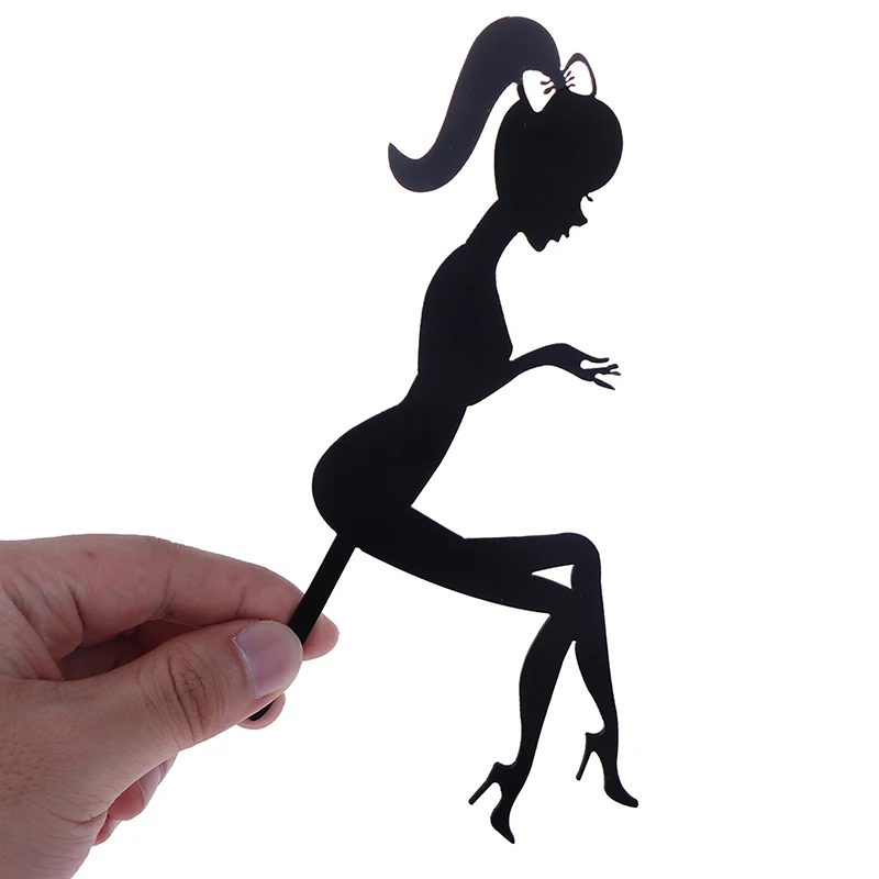 1pc Lady Girl Acrylic Cake Topper Weddding Decor Happy Birthday Cupcake Dessert Sign High Heels for Party Supplies | Дом и сад