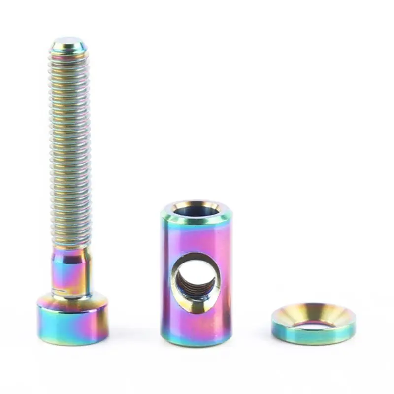 

Shockproof TC4 Titanium Alloy Bicycle Seatpost Fixed Bolt Round Head Screw M530