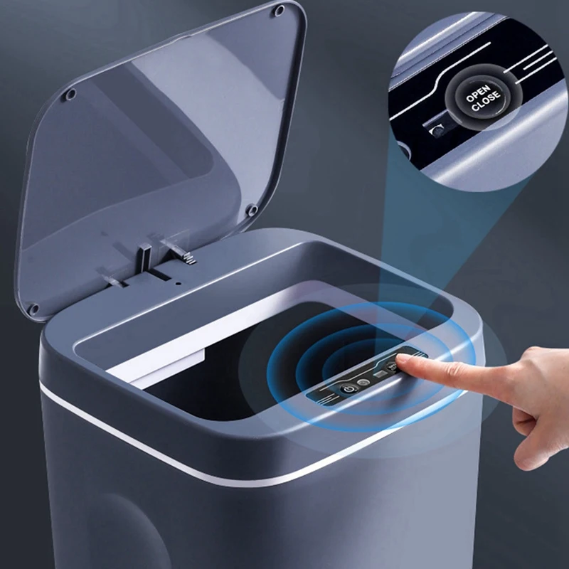 

1 Pcs Intelligent Trash Can & 1 Pcs 100L Rectangular Laundry Baskets