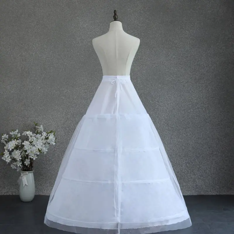 Женское Двухслойное Свадебное бальное платье-трапеция с 4 кольцами Нижняя юбка