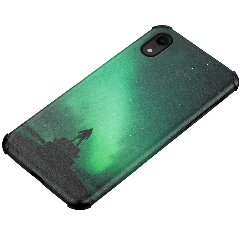 

Airbag protective phone case with Fantasy starry sky pattern for iPhone11 Pro Max XS X XR 6S 7 8 Plus soft cover