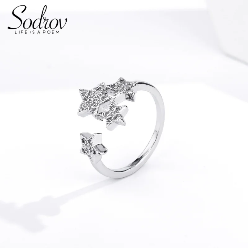 

Sterling Silver 925 Rings for Women Star Shape Jewelry for Women Womens Rings 925 Resizable Ring