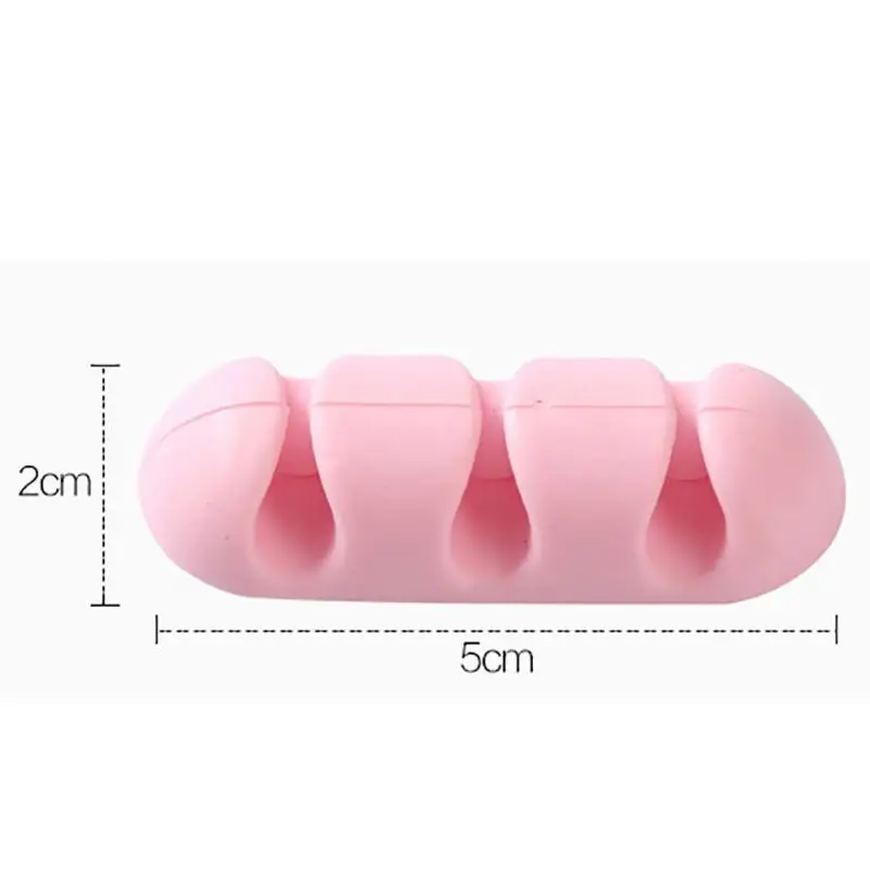 

Multi-Purpose Desk Phone Organizers Wires Earphone Clip Charger Management Wires Fixer Cable Silicone Holder