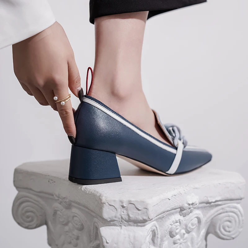 INS/Лидер продаж Женские туфли-лодочки Натуральная кожа 22-25 см Воловья