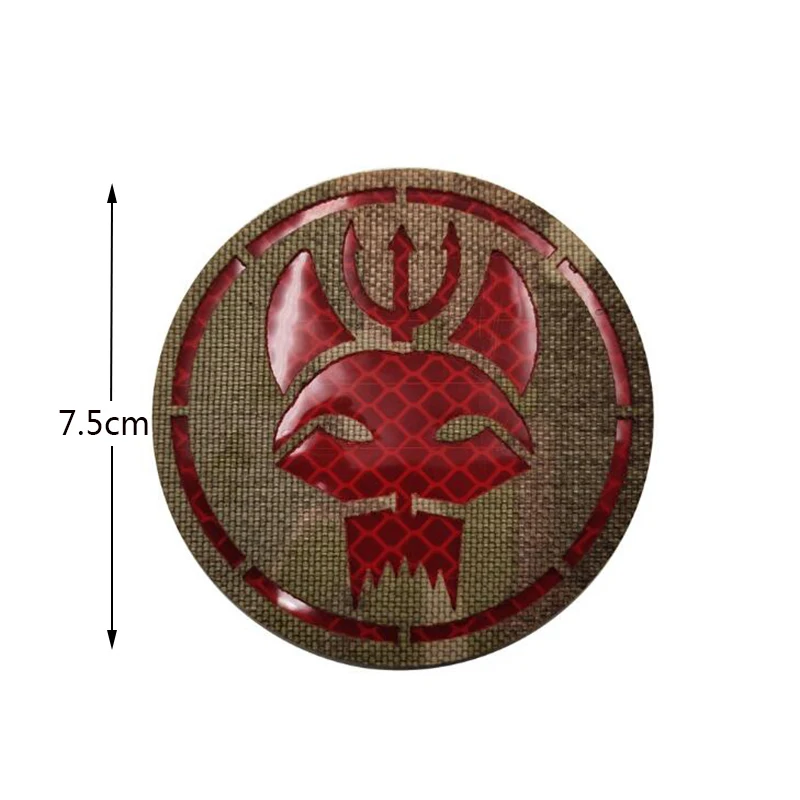 Новый 3Д вышитый Американский треножник с головой кошки ИК значок армейская