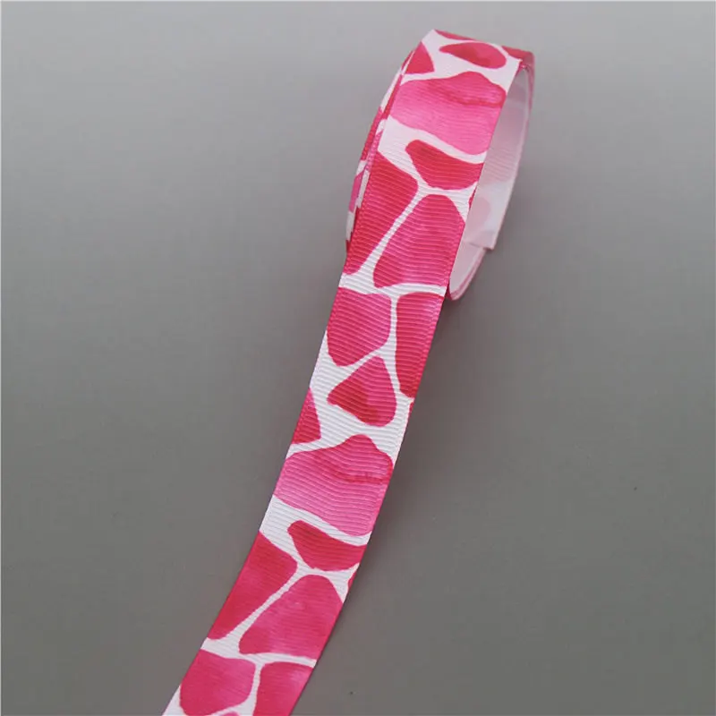 10263 DHK 10 Ярдов Леопардовый цветок swimm напечатанный Grosgrain ленточный аксессуар Hairbow головной убор украшение «сделай сам» оптом OEM B1863 - Цвет: 10263