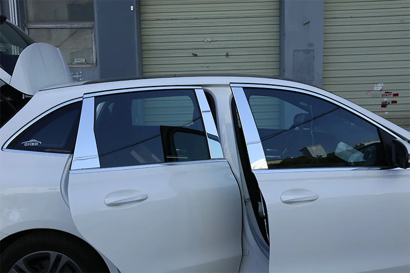 Хромированная алюминиевая накладка на столб автомобильного окна для Mercedes Benz B Class