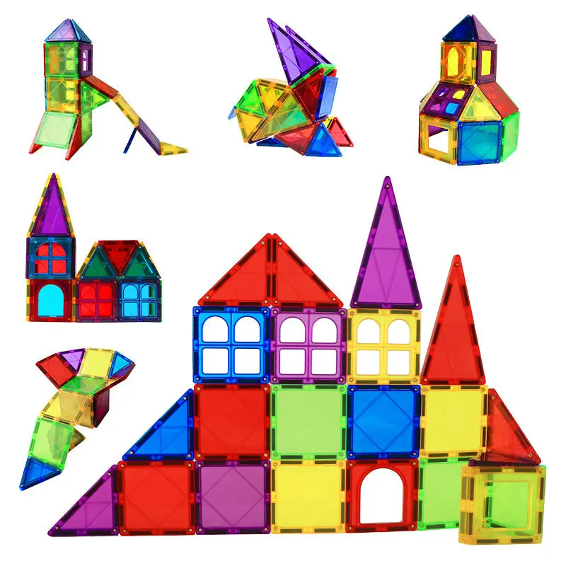 

32-70PCS Magnetic Blocks Magnetic Designer Construction Set Model Building Toy Magnets DIY Bricks Educational Toys For Children