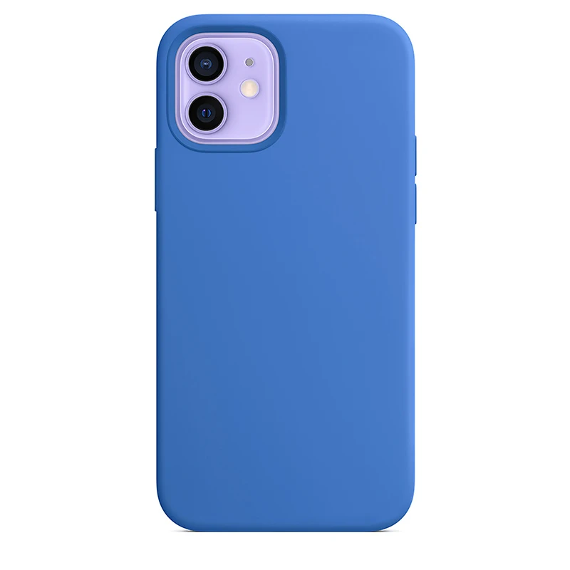 

For Magsafe Original Magnetic Liquid Silicone Case For iPhone 12 Pro Max Case For iPhone 12 Mini Animation Full Cover With Box