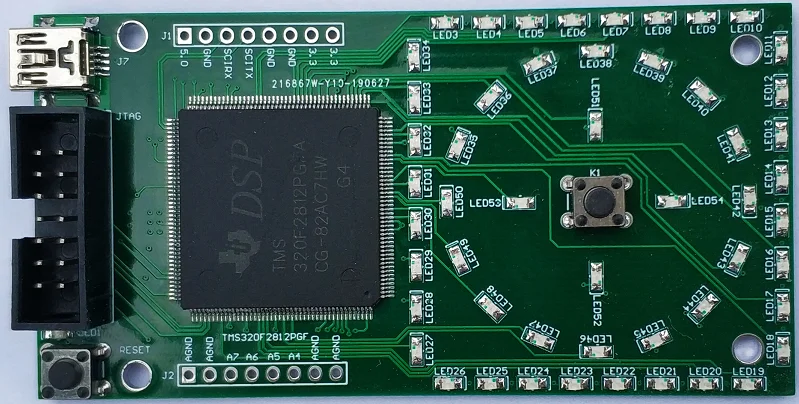 ДЛЯ TI TMS320F2812DSP макетная плата системная основная DIY печатная веселый светодиодный
