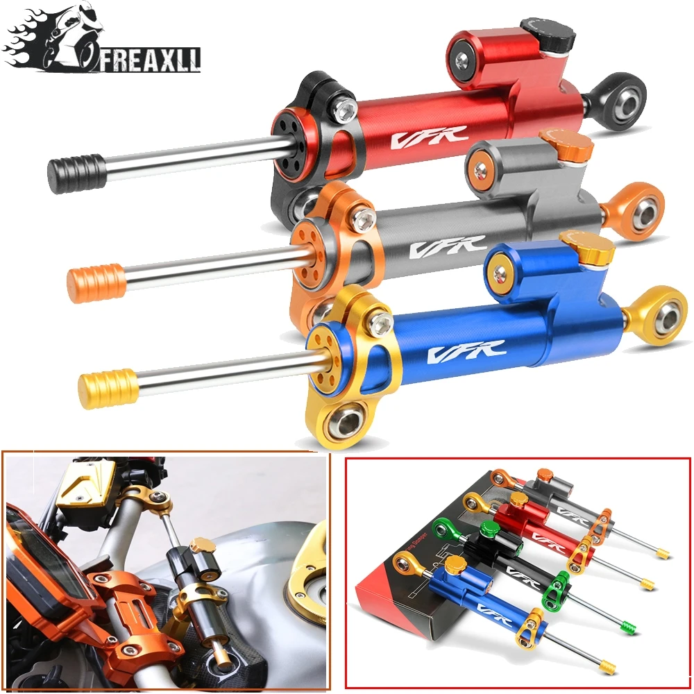 Демпфер Руля Мотоцикла Линейный Обратный контроль безопасности для Honda VFR400 NC30