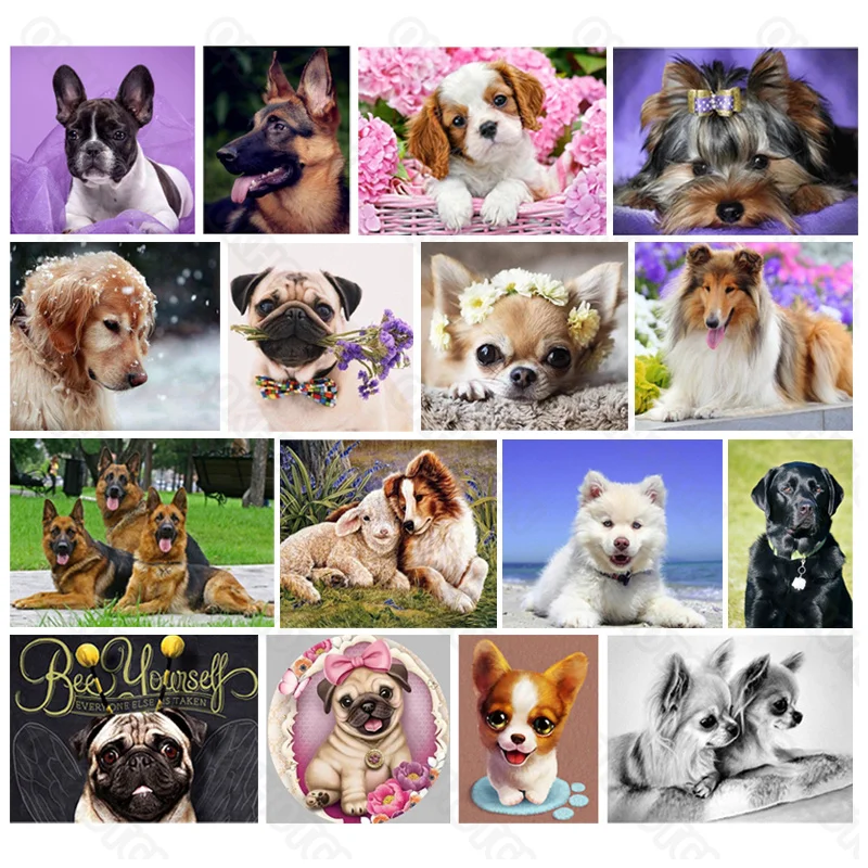 

Diy Diamond Painting Stickers Diamond Embroidery Modern Home Decoration Living Room Decoration Family Pet Canvas Painting