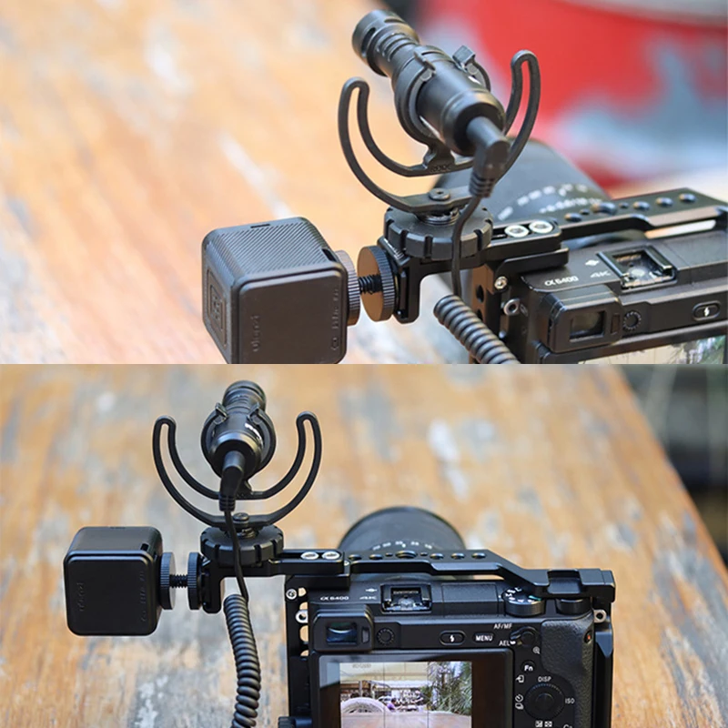 R021 двойной держатель для холодного башмака Универсальный защитный чехол Mirorrless