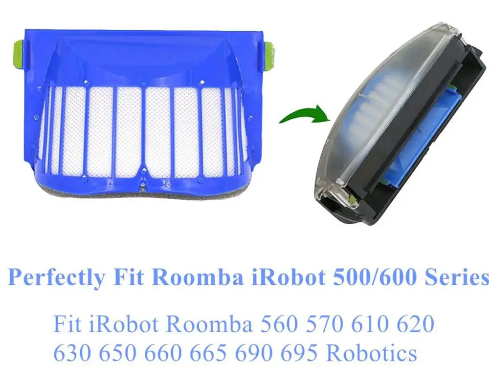 HEPA фильтр щетки для iRobot Roomba 500 600 серии 536 550 551 620 650 робот пылесос Запчасти