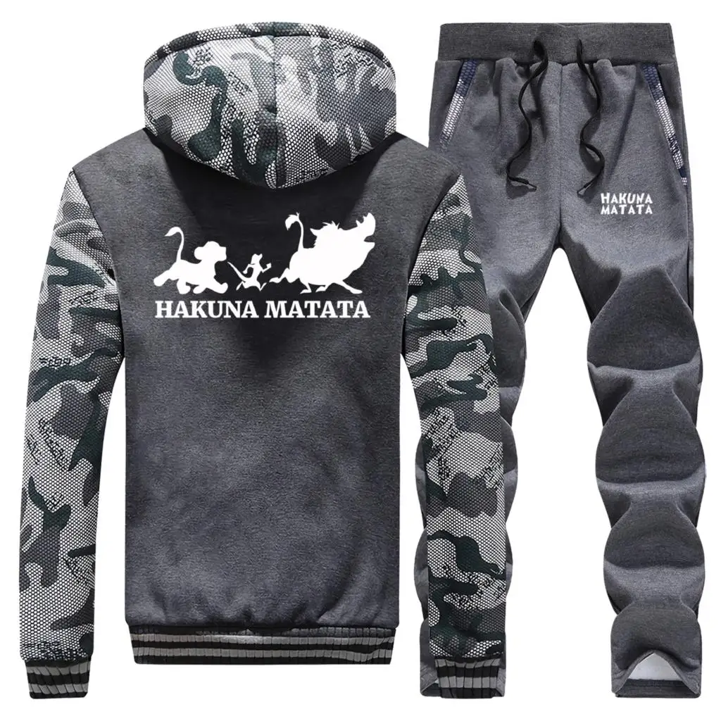 Комплект из толстовки с капюшоном и штанов Король Лев мужской спортивный костюм
