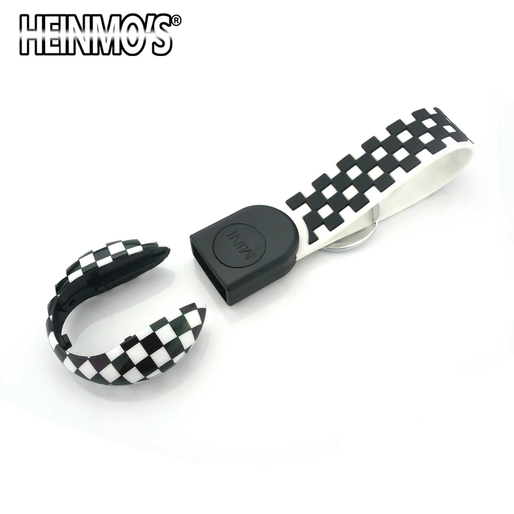Чехол для ключей MINI Countryman F60 Clubman F54, защитный чехол для MINI Cooper F56 F57, стильные аксессуары для MINI F55 - Название цвета: Checker