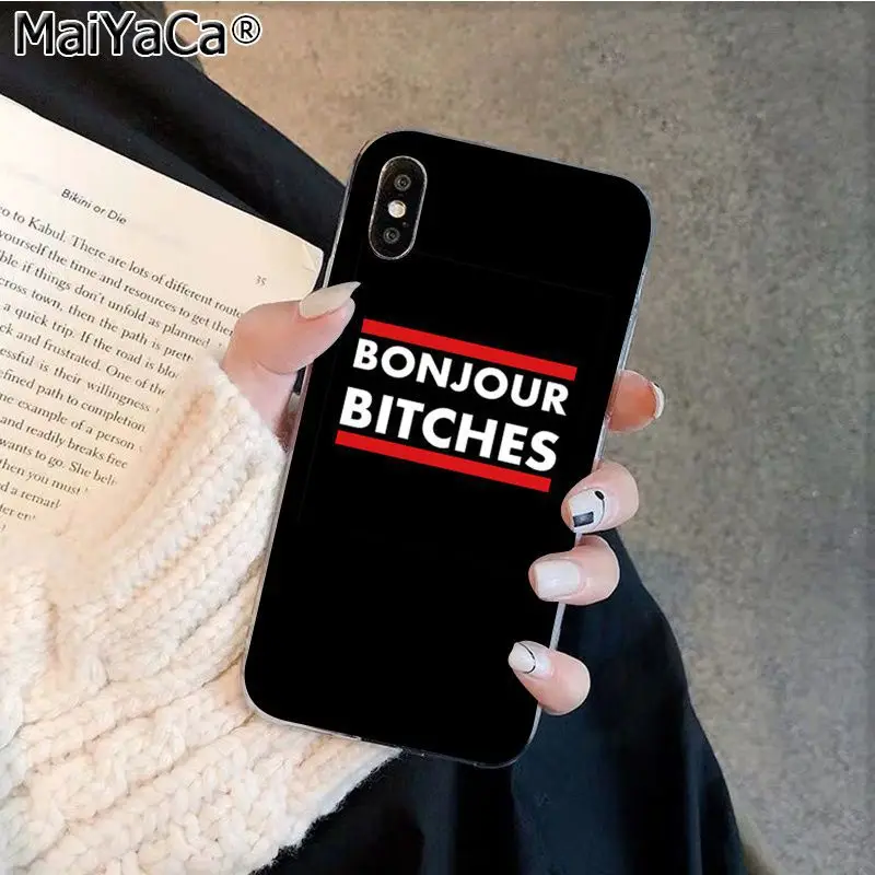 MaiYaCa я не всегда сука Bonjour суки Силиконовый ТПУ чехол для телефона Apple iphone 11 pro 8 7 66S Plus X XS MAX 5s SE XR