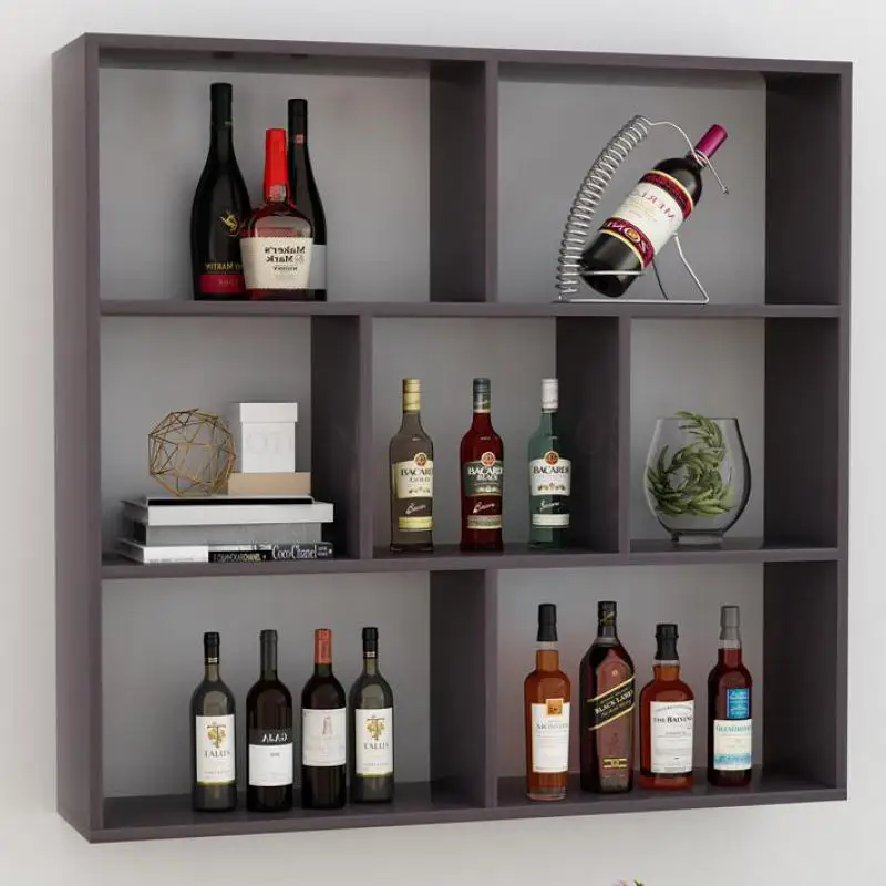 Простая Современная винная полка винный шкаф настенная подвесная для ресторана
