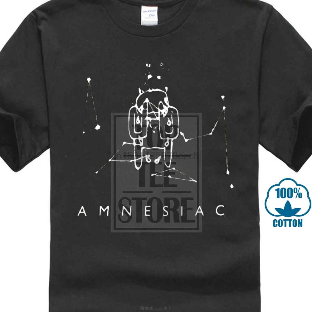 2020 Новый Повседневное Radiohead Amnesiac логотип Альтернативная рок короткий рукав 3D