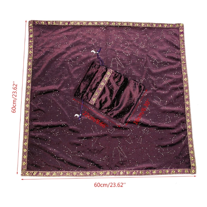 

Divination Tablecloth Ta-rot Cards Bag Board Card Pad Game Cloth Board Game Accessories Velvet Ta-rot