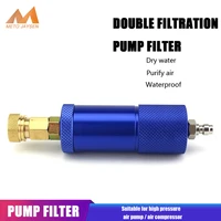 paintball pcp hand pump filter with filtering cotton m10x1 thread water oil separator quick coupler purify air 300bar 4500psi