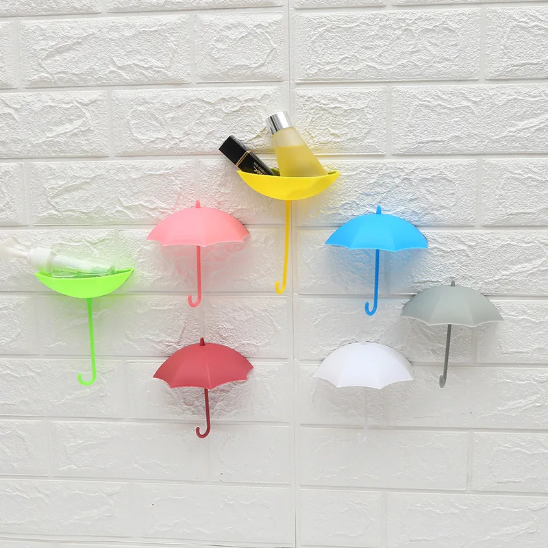 Красивый зонт в форме крючка Не оставляющий следов маленький липкий крючок