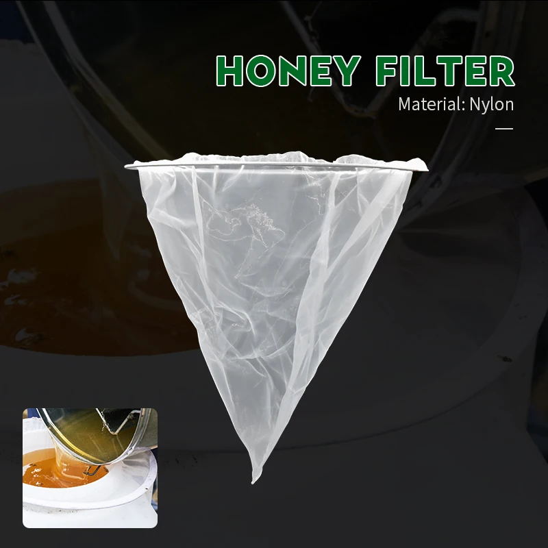 

Honey Flow Filter Mesh Nylon Cone-shape Beekeeping Strainer Fiber Bee Net Purifier Beekeeper Beehive Tools Bees Equipment