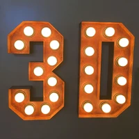 personalized 3d marquee letters light luminous signage channel letter led aluminum dimensional sign storefront face lit bar shop