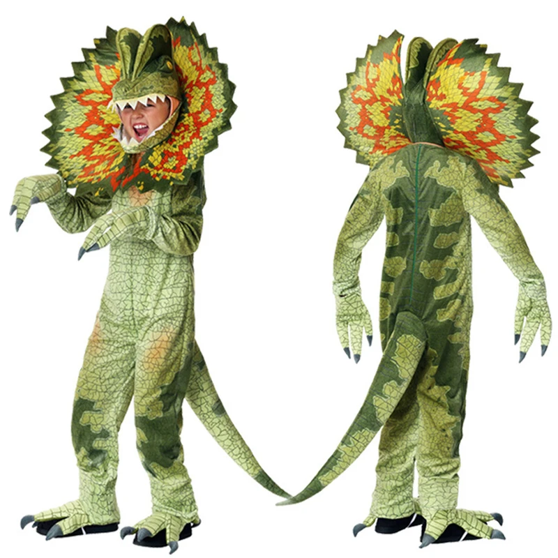 

Triceratops Costume Kids Boys Girls Cosplay Dinosaur Jumpsuit Halloween Christmas Party Costumes for Children Dress Up C85M70
