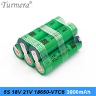 Аккумулятор TUR18650VTC6 30 А, 18650 5s, 18 в, 21 в, 3000 мАч, для шуруповертов или воздушного дрона