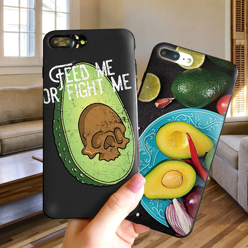 Фрукты авокадо Мягкий ТПУ чехол для Apple IPhone X XR XS MAX 5 5S 5C SE 6 S 7 8 Plus ipod touch силиконовый