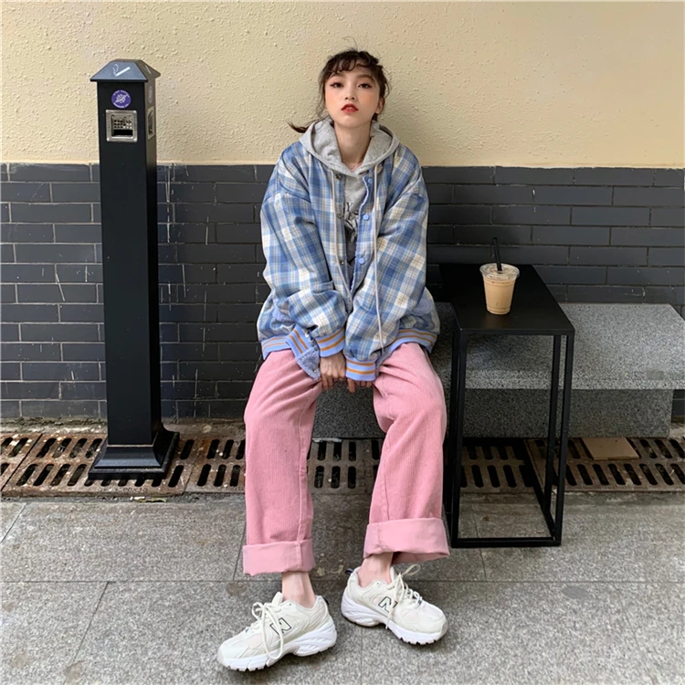 

YICIYA Women Hip Hop Lambswool Graffiti Jackets Can Be Worn On Both Sides 2021 Streetwear Patchwork Bomber Jacket Baseball Coats