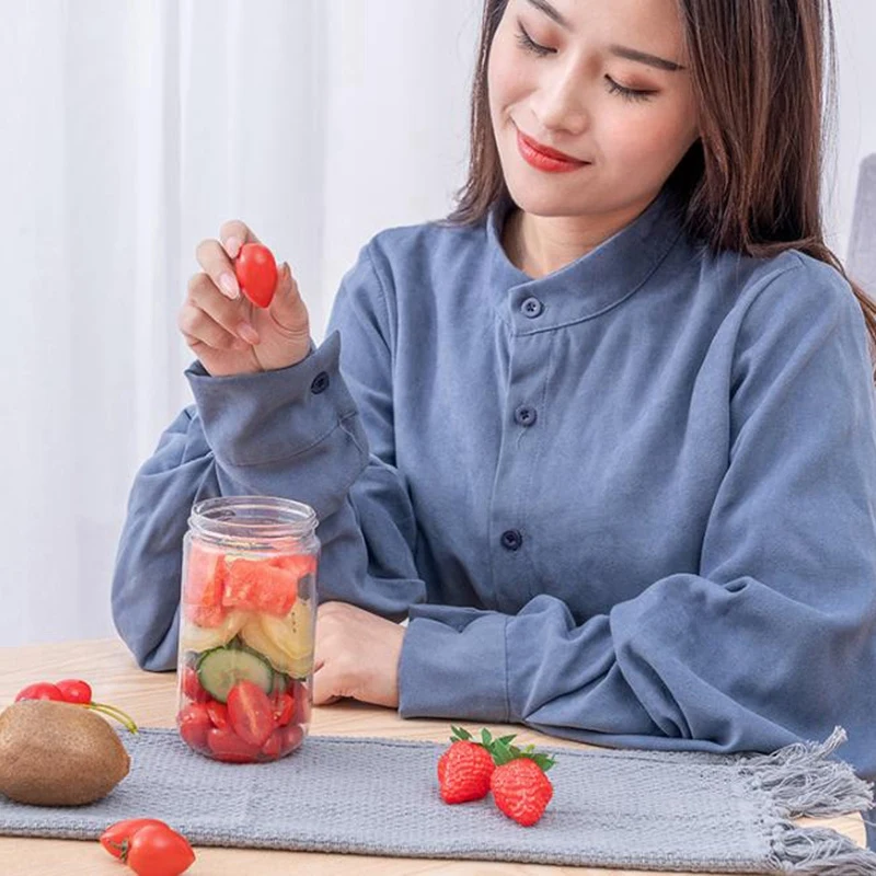 

6 Blades Portable Juicer Electric USB Rechargeable Smoothie Blender Machine Mixer Juice Cup Maker Fast Blenders