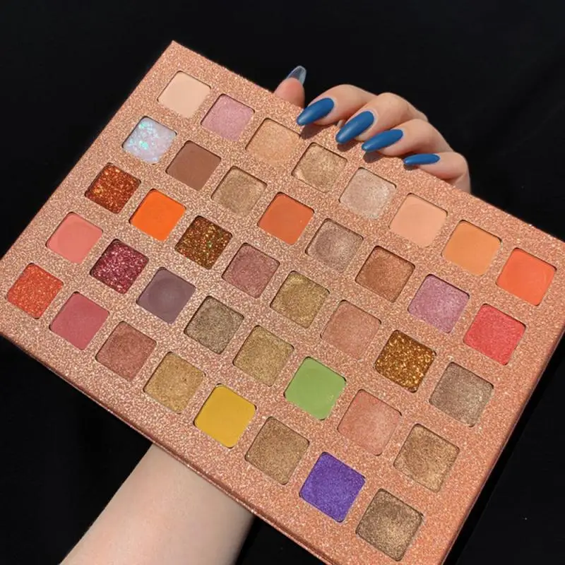 

40 Colors Cream Eye Shadow Palette Moist Delicate Easy To Coloring Sequins Mashed Pearl Matte Cosmetic