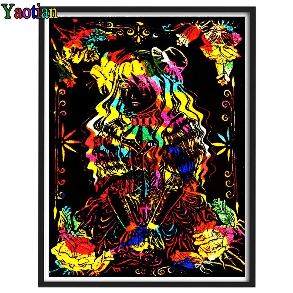 

Алмазная живопись абстрактная красочная мультяшная фотография Бриллиантовая фотография полный набор для взрослых подарок