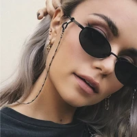 new glasses chain fashion metal glasses hanging rope neck mirror sunglasses chain european and american mask hanging chain