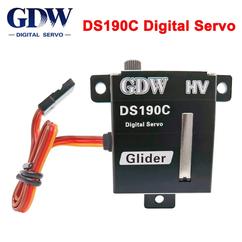 

GDW DS190C полностью металлический быстрый цифровой сервопривод HV высокопроизводительный обновленный планер высоковольтный сервопривод для р...