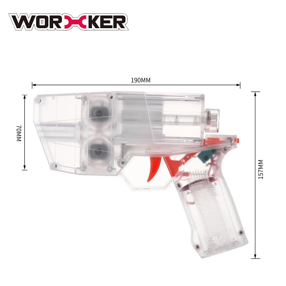 Worker Hurricane Blaster для элитных длинных Дартс-прозрачный