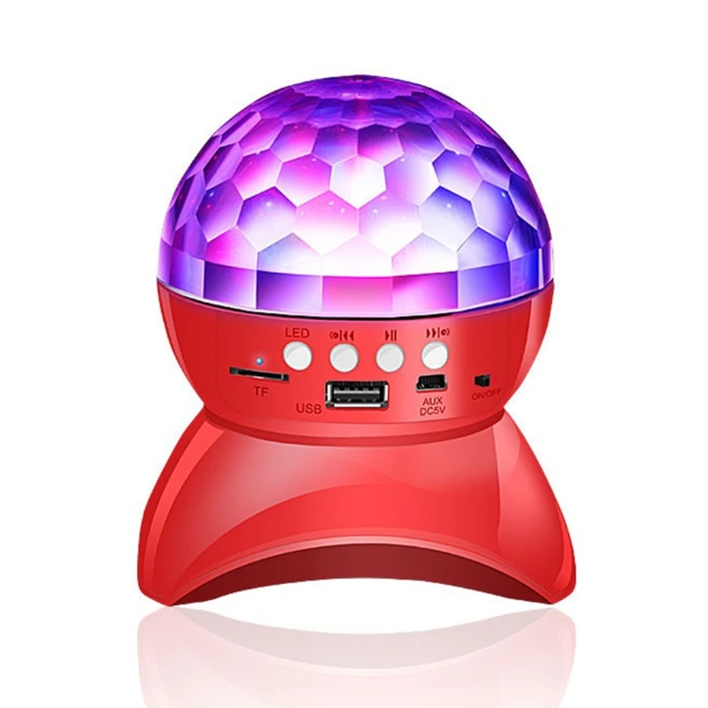 СВЕТОДИОДНАЯ беспроводная Bluetooth колонка 7 цветов миниатюрный музыкальный